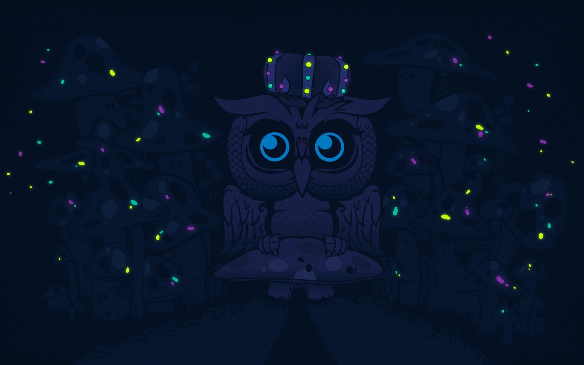 digital Art, Owl Wallpaper