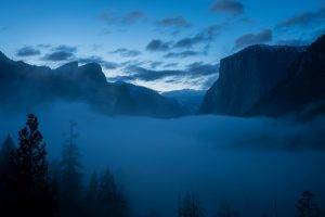 landscape, Mist, Mountain