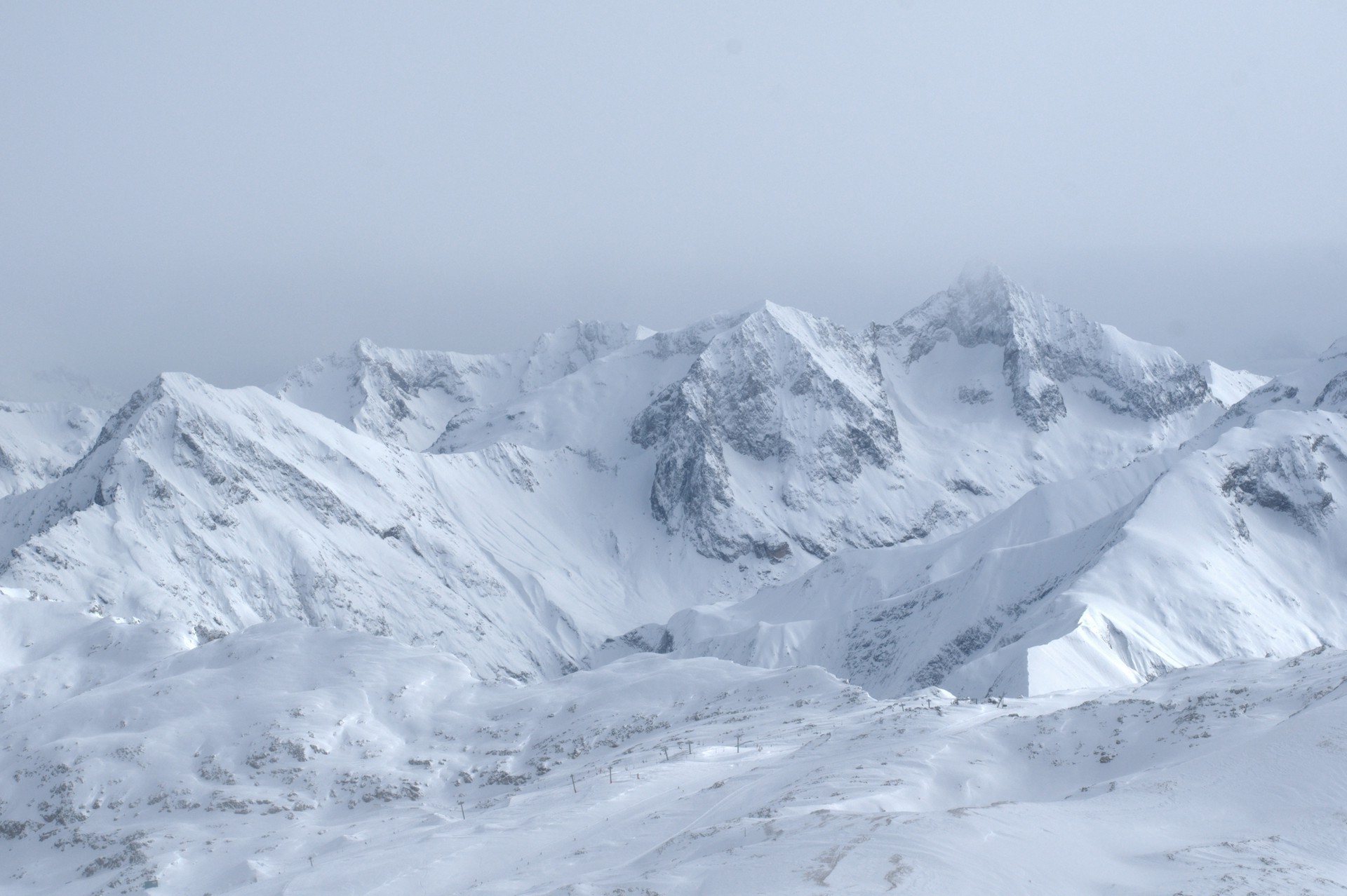 landscape, Mountain, Snow Wallpaper