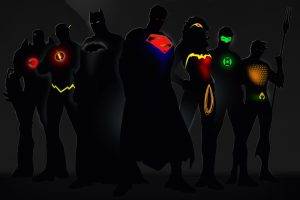 Justice League, DC Comics, Superhero, Aquaman, Green Lantern, Wonder Woman, Superman, Batman, The Flash