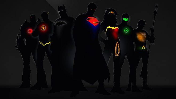 Justice League, DC Comics, Superhero, Aquaman, Green Lantern, Wonder Woman, Superman, Batman, The Flash HD Wallpaper Desktop Background