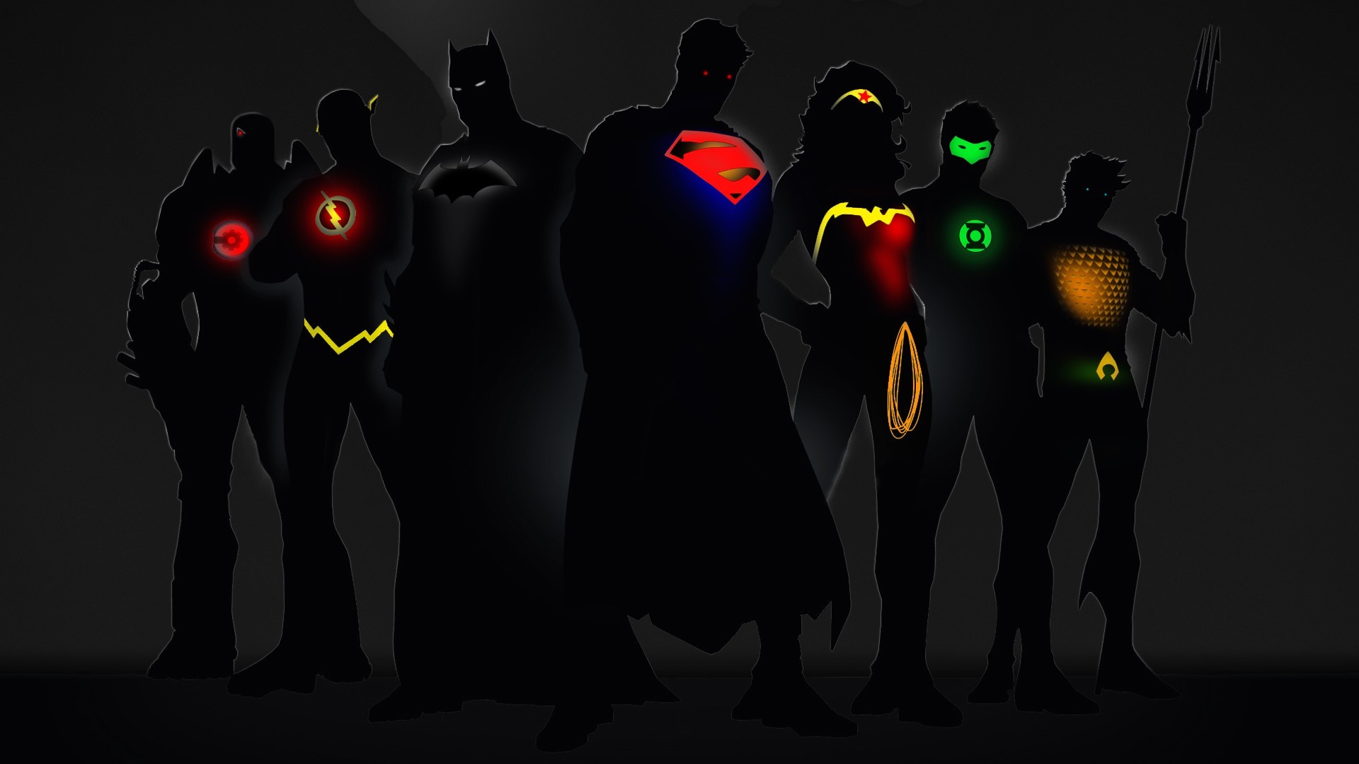 Justice League, DC Comics, Superhero, Aquaman, Green Lantern, Wonder Woman, Superman, Batman, The Flash Wallpaper