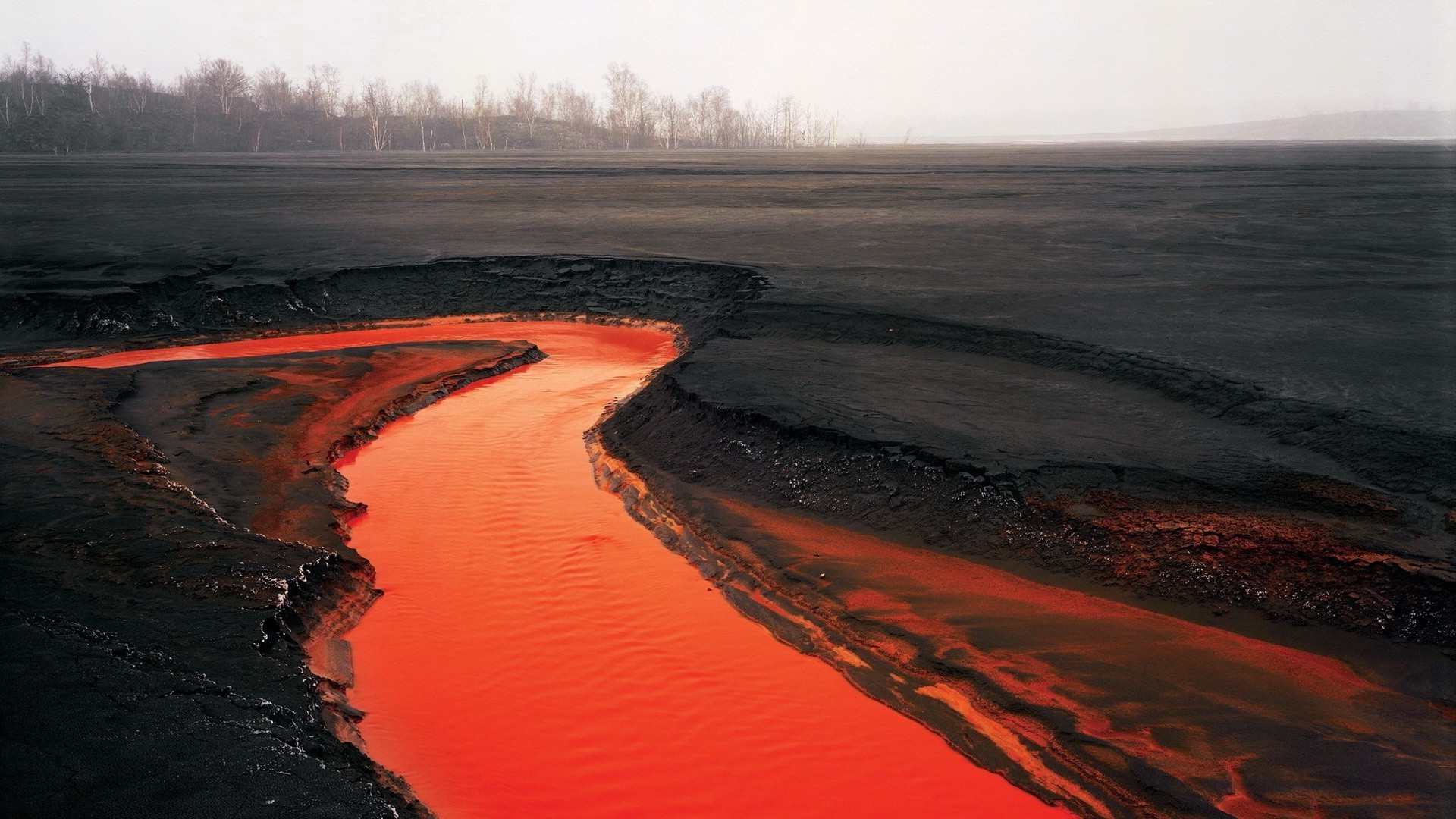 landscape, Lava Wallpaper