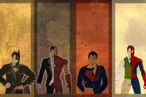 superhero, Iron Man, Batman, Superman, Spider Man