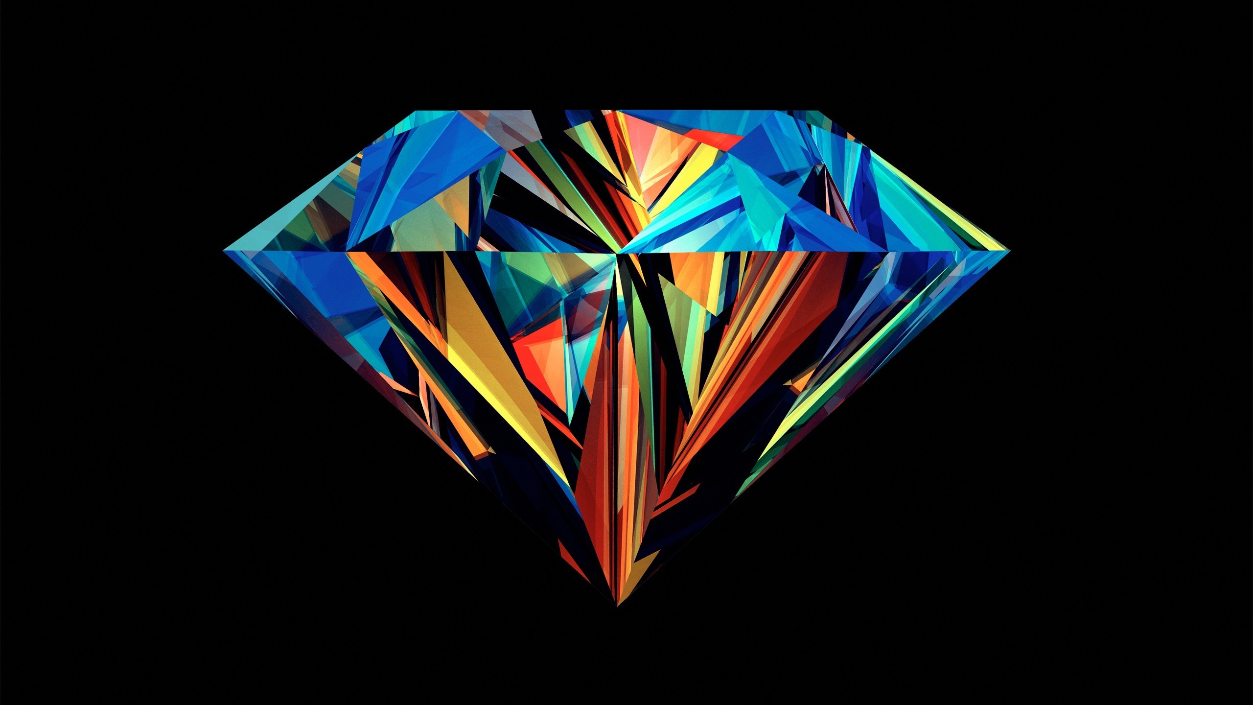 diamonds, Abstract, Digital Art Wallpaper