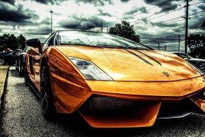 Lamborghini, Orange, Filter