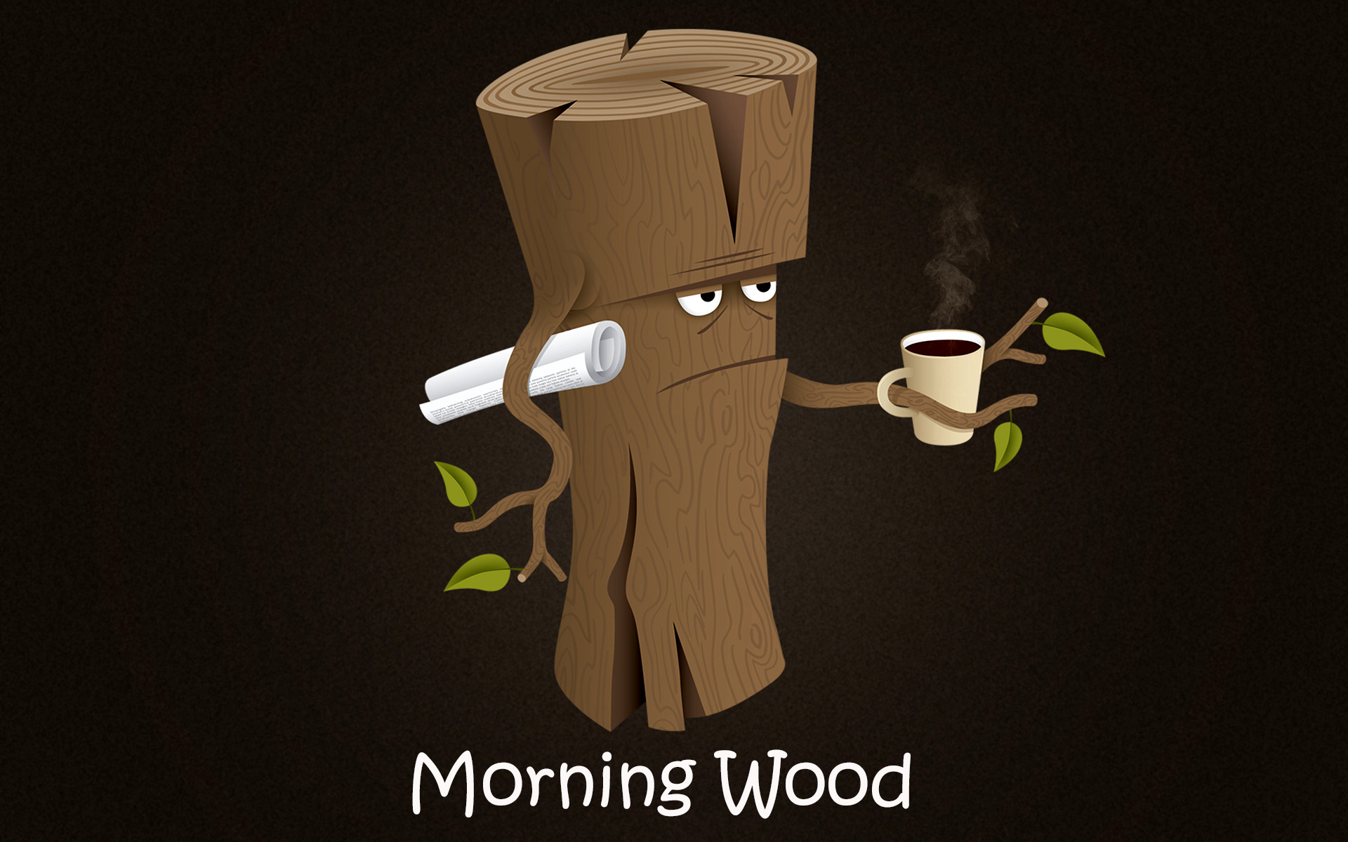 wood, Quote, Coffee, Morning, Log Wallpaper