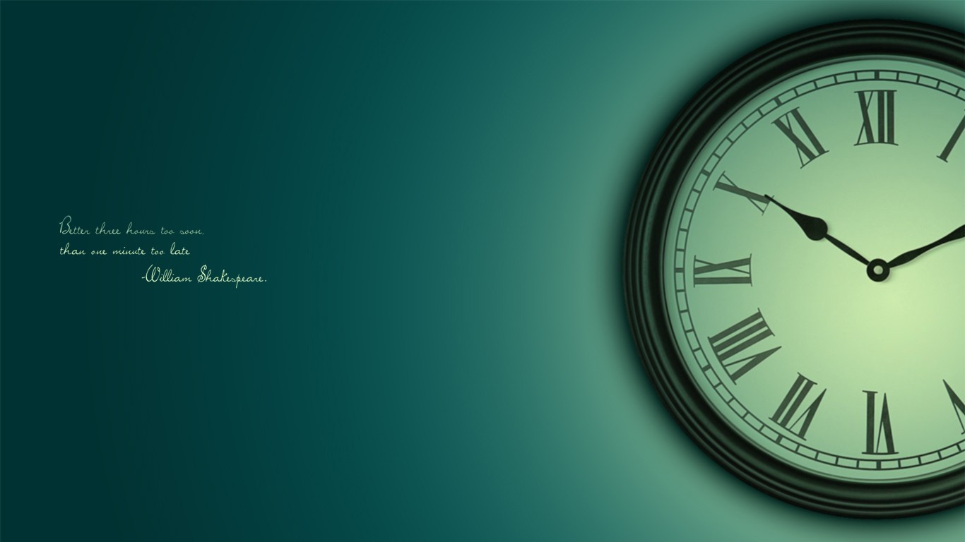 time, Quote, Clocks Wallpaper