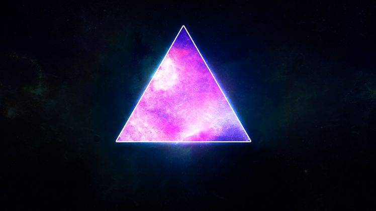 triangle, Space, Abstract HD Wallpaper Desktop Background