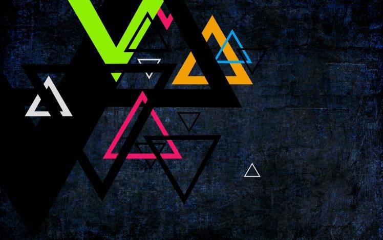 triangle, Colorful, Abstract HD Wallpaper Desktop Background
