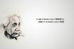 Albert Einstein, Quote, Simple Background