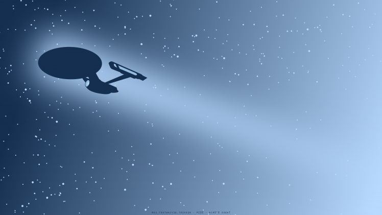 Star Trek, USS Enterprise (spaceship), Minimalism, Space, Artwork HD Wallpaper Desktop Background