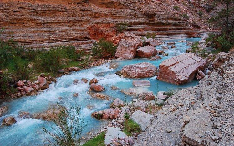 canyon, Nature, Landscape, River HD Wallpaper Desktop Background