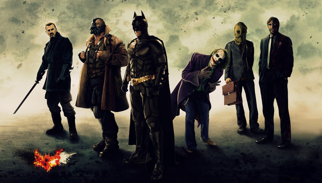 Batman, Bane, Joker, Heath Ledger Wallpaper