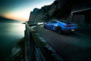 Lamborghini, Lamborghini Huracan, Blue Cars, Vehicle