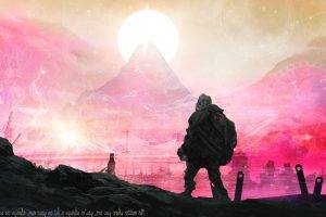 quote, Colorful, Time Travel, Journey (game), Mountain, Space, Sun, The End