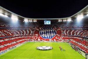 Allianz Arena, Stadium, FC Bayern, Bayern Munchen, Fans, Champions League, Soccer Pitches, Night