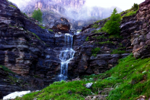 waterfall, Mist, River, Nature, Mountain