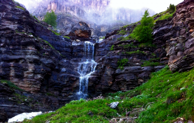 waterfall, Mist, River, Nature, Mountain HD Wallpaper Desktop Background
