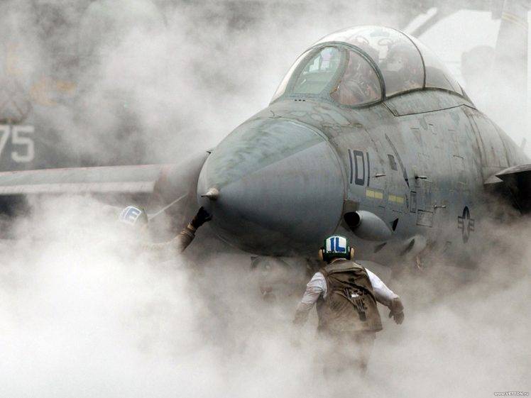 aircraft, Smoke, Military Aircraft, F 14 Tomcat HD Wallpaper Desktop Background