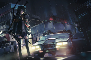 original Characters, Police Cars, Anime, Anime Girls
