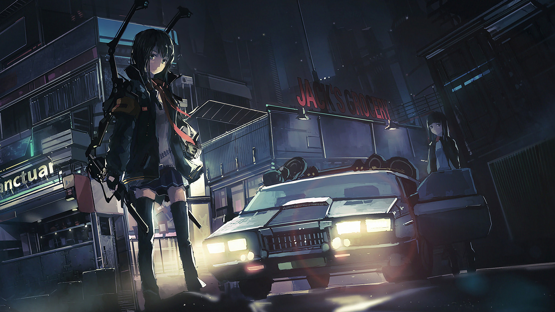 original Characters, Police Cars, Anime, Anime Girls Wallpaper