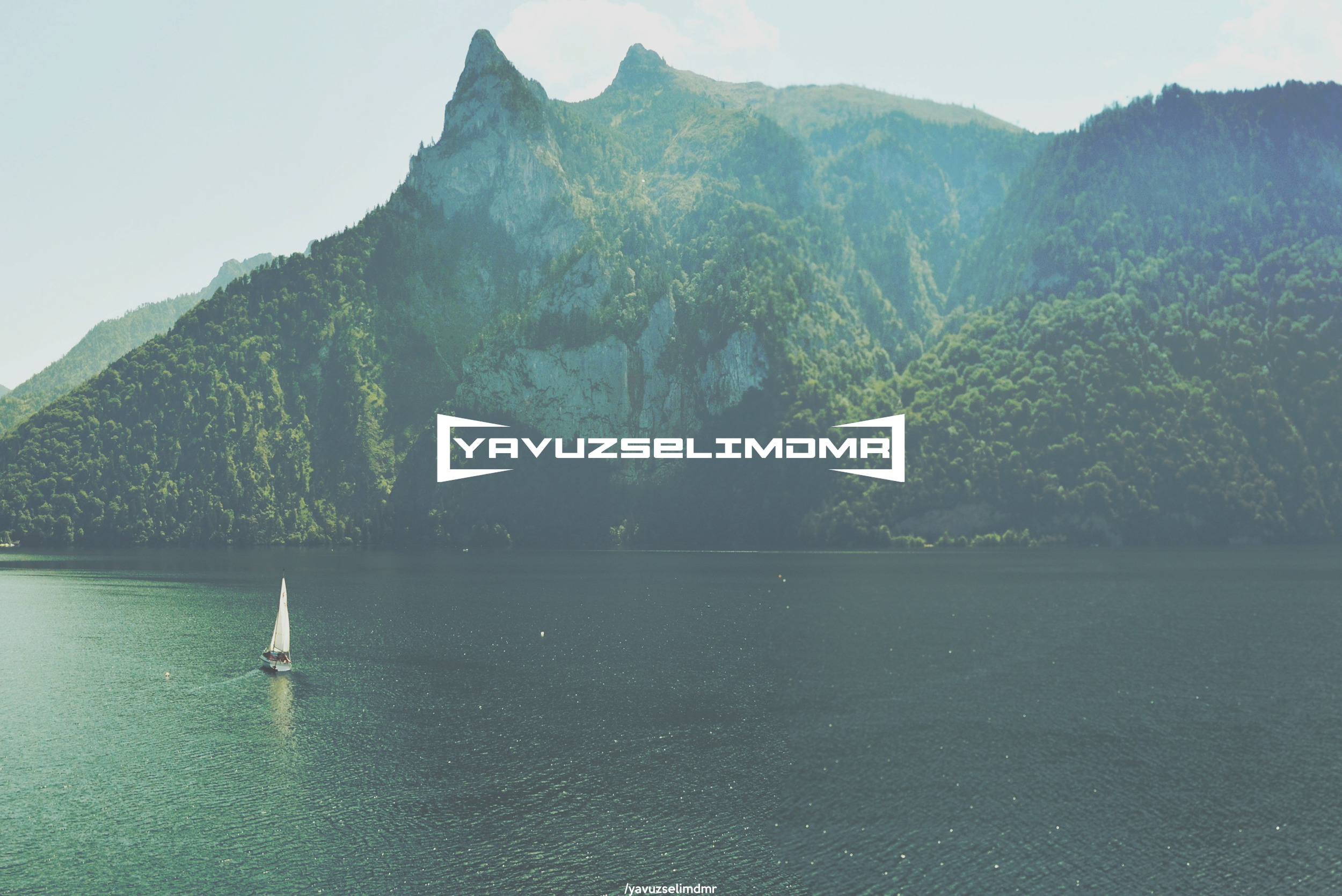 water, Mountain, Landscape, Logo Wallpaper