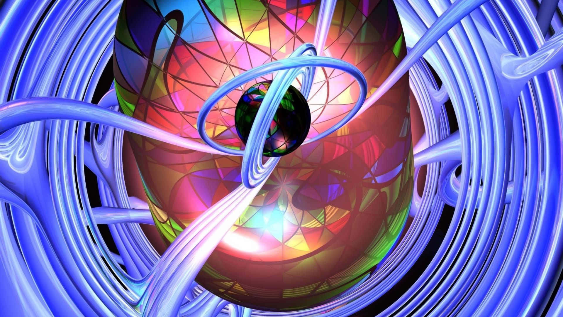 Digital Art Abstract Cgi Render 3d Circle Sphere Colorful