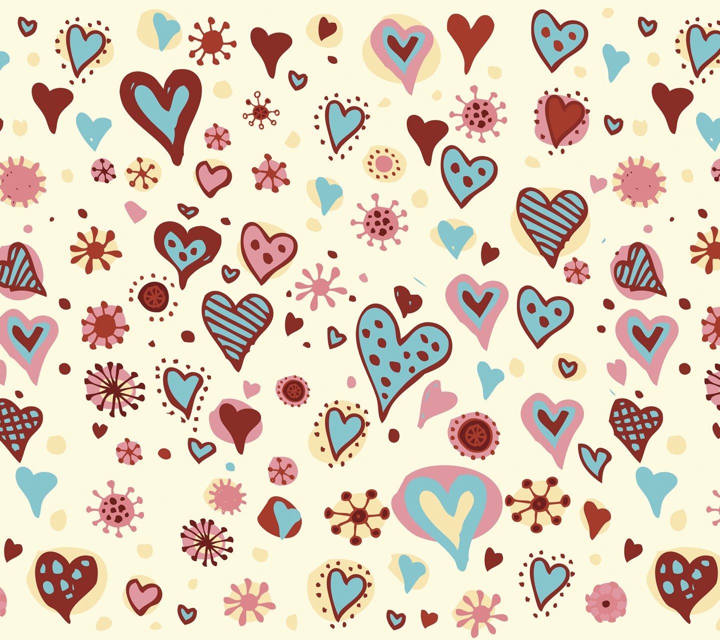 abstract, Love, Hearts Wallpaper
