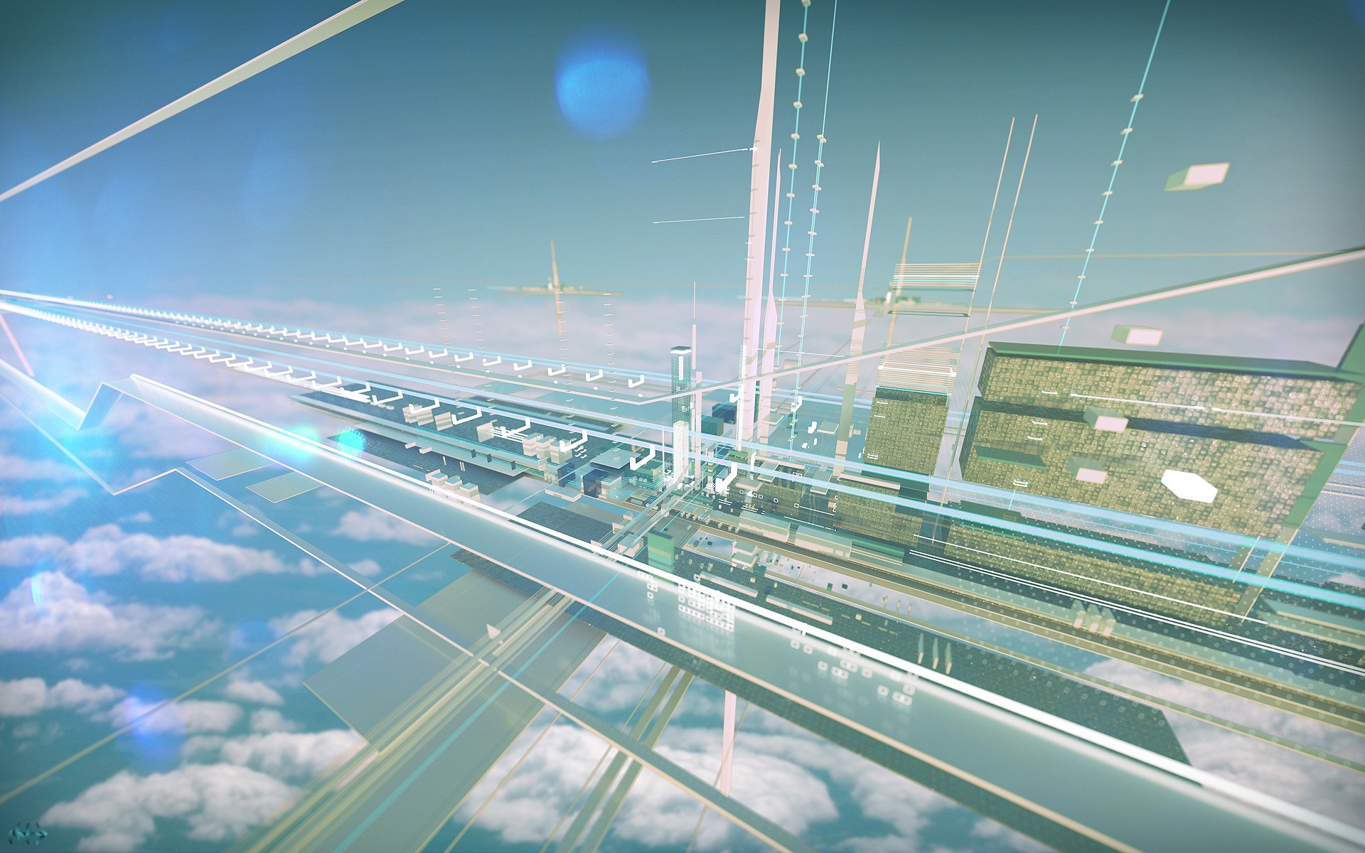 clouds, 3D Wallpaper