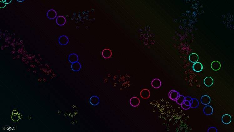 abstract, Circles, Colorful HD Wallpaper Desktop Background