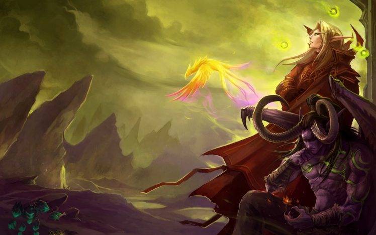 World Of Warcraft, World Of Warcraft: The Burning Crusade, Kaelthas, Illidan, Outland HD Wallpaper Desktop Background