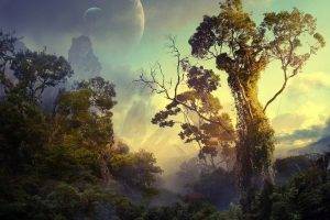 jungles, Nature, Planet, Artwork, Digital Art, Fantasy Art, Trees