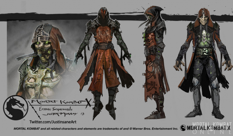 Mortal Kombat X, Concept Art, Digital Art, Artwork, Digital 2D, Video Games, Ermac HD Wallpaper Desktop Background