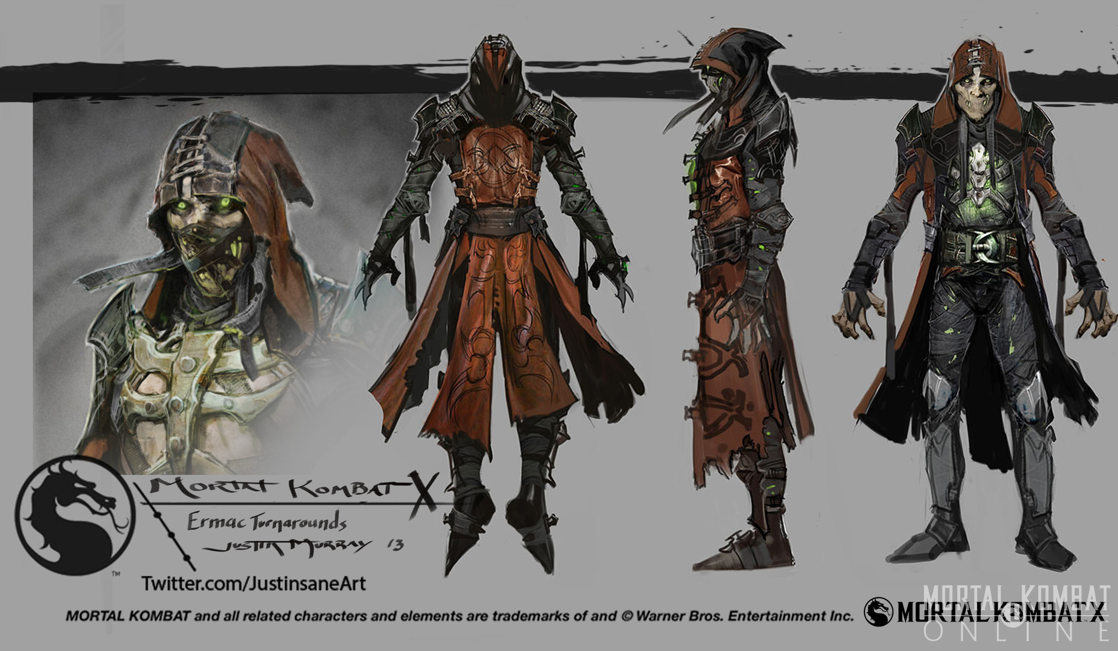 Mortal Kombat X, Concept Art, Digital Art, Artwork, Digital 2D, Video Games, Ermac Wallpaper