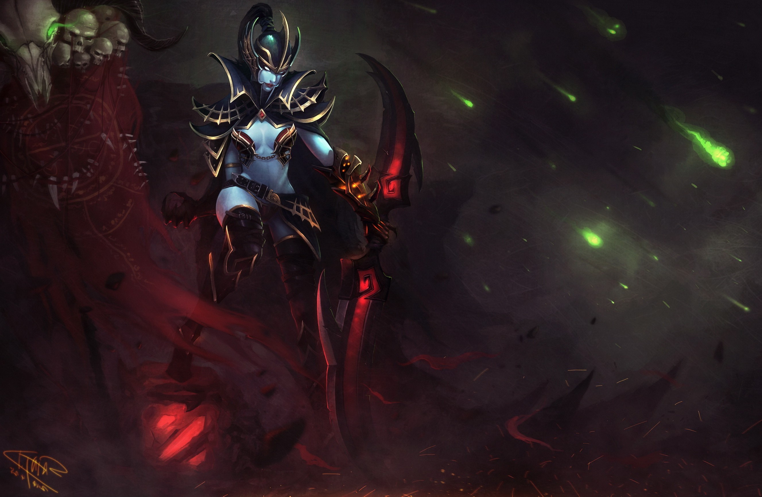 Dota, Defense Of The Ancient, Queen Of Pain, Phantom Assassin, Video Games Wallpapers...