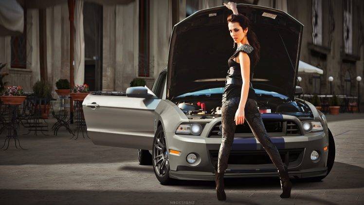 car, Shelby GT500 Super Snake, Women, Wheels, Fast Cars, Luxury, Women With Cars HD Wallpaper Desktop Background