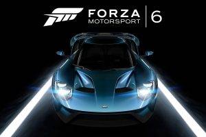 Forza Motorsport 6, Ford GT, Car, Video Games, Simple Background