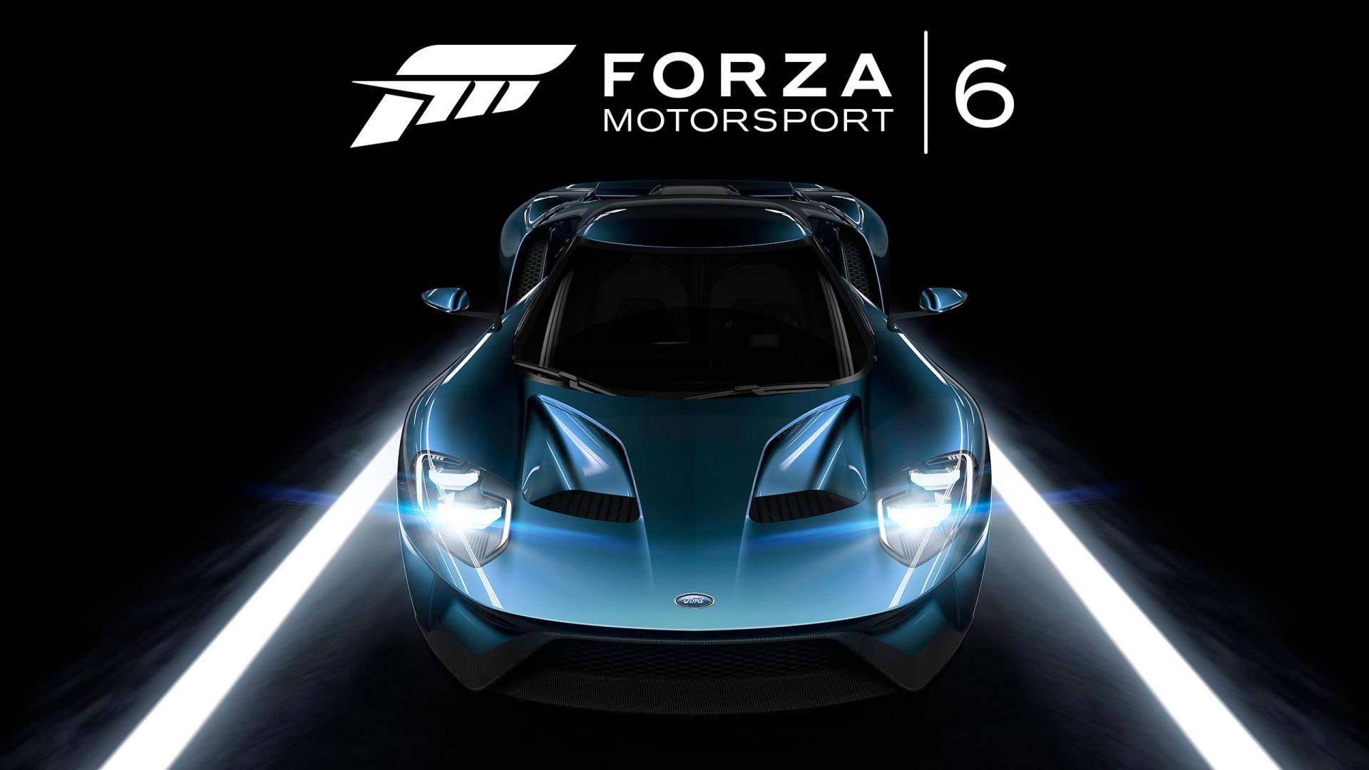 Forza Motorsport 6, Ford GT, Car, Video Games, Simple Background Wallpaper
