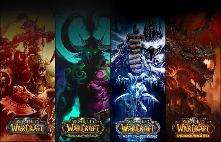 World Of Warcraft, Illidan Stormrage, Deathwing, Lich King, World Of Warcraft: Wrath Of The Lich King, World Of Warcraft: The Burning Crusade, World Of Warcraft: Cataclysm HD Wallpaper Desktop Background