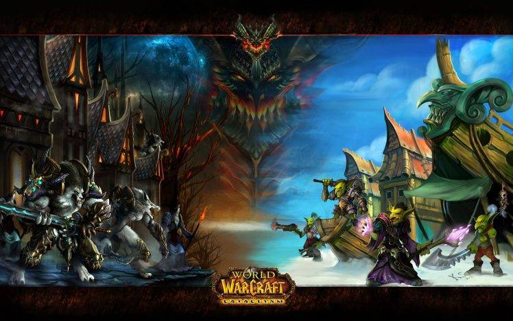 World Of Warcraft, World Of Warcraft: Cataclysm, Deathwing HD Wallpaper Desktop Background