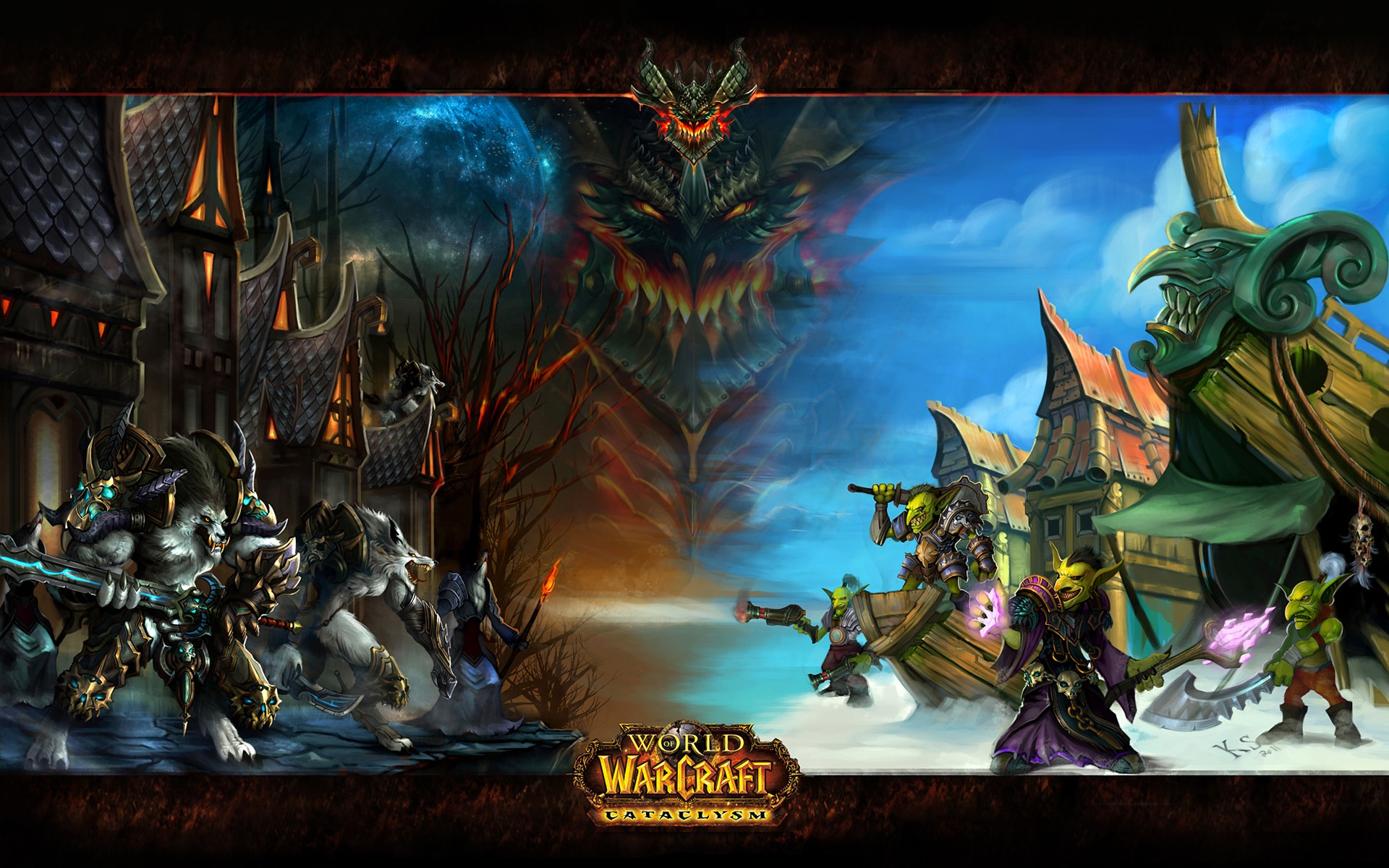 World Of Warcraft, World Of Warcraft: Cataclysm, Deathwing Wallpaper