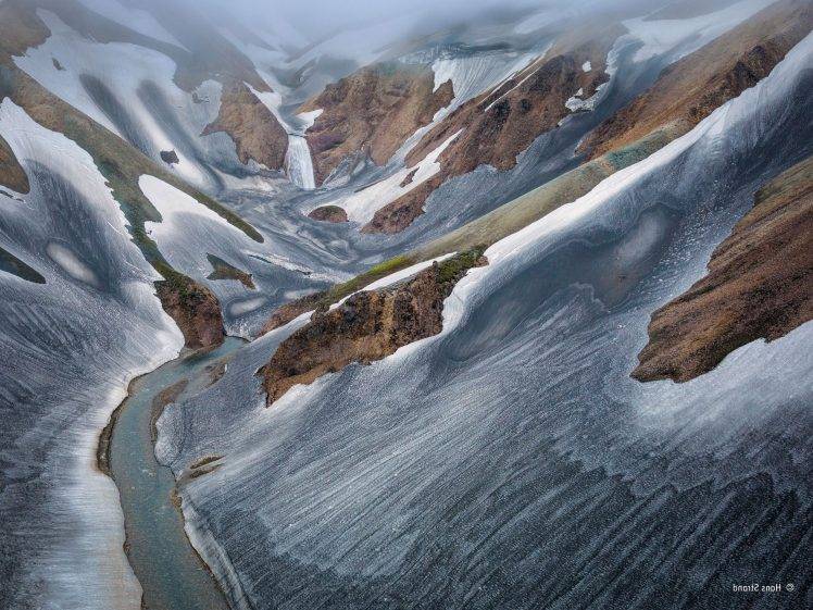 landscape, Winter, Snow, Ice, Mountain, Valley, Winner, Photography, Contests, Rock, Mist, Frozen River HD Wallpaper Desktop Background