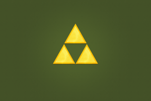 The Legend Of Zelda, Triforce, Minimalism, Video Games