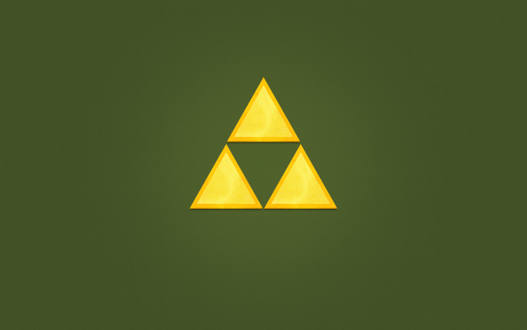 The Legend Of Zelda, Triforce, Minimalism, Video Games HD Wallpaper Desktop Background