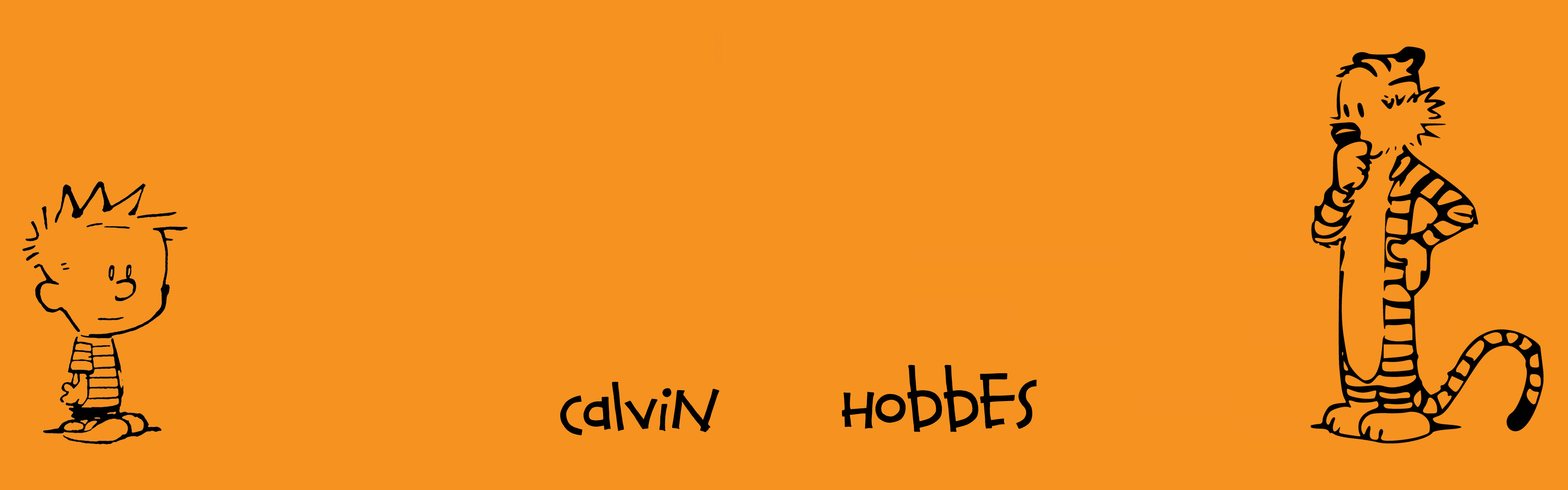 Calvin And Hobbes, Comics, Minimalism, Dual Monitors, Multiple Display Wallpaper