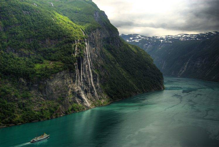 Norway, Landscape, River, Waterfall HD Wallpaper Desktop Background