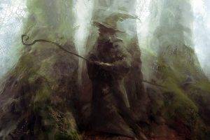 magic, Gandalf, The Lord Of The Rings, Wizard, Painting