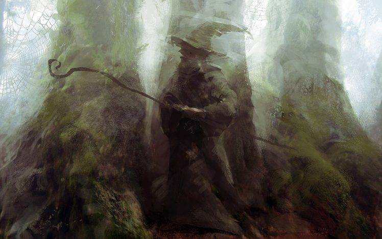 magic, Gandalf, The Lord Of The Rings, Wizard, Painting Wallpapers HD /  Desktop and Mobile Backgrounds