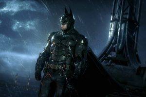 Batman, Batman: Arkham Knight, Video Games, Night, Rain